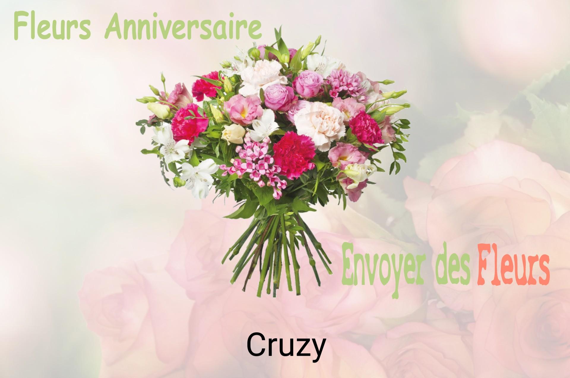 Bouquet de fleurs d’anniversaire livré à Cruzy
